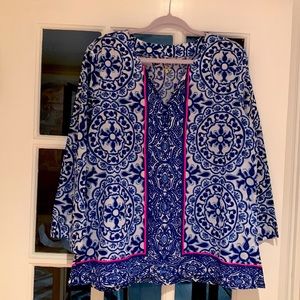 Lilly Pulitzer cotton top no stretch EUC